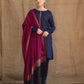 3PC-EMBROIDERED DHANAK-VM105