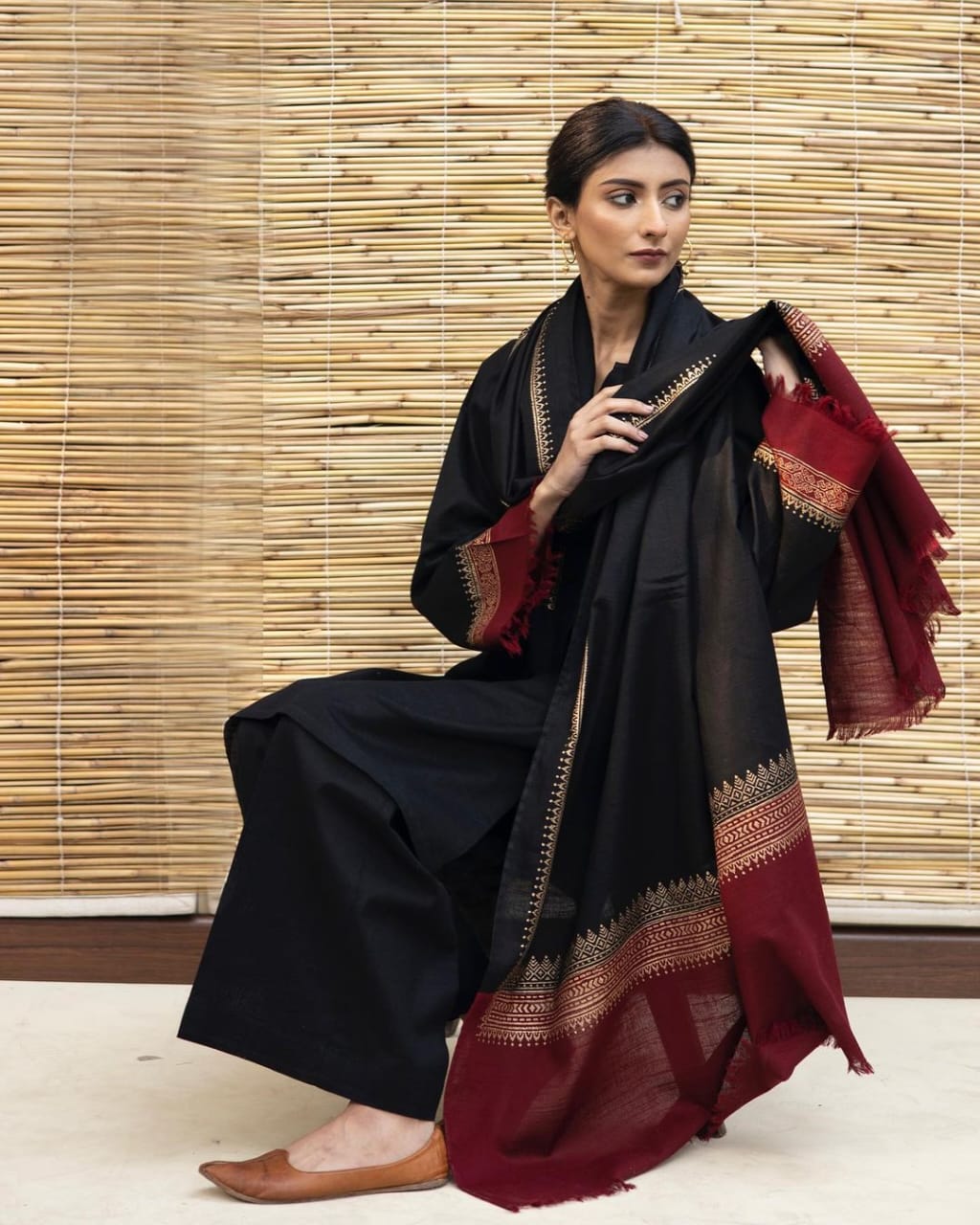 3PC- EMBROIDERD DHANAK-VM103