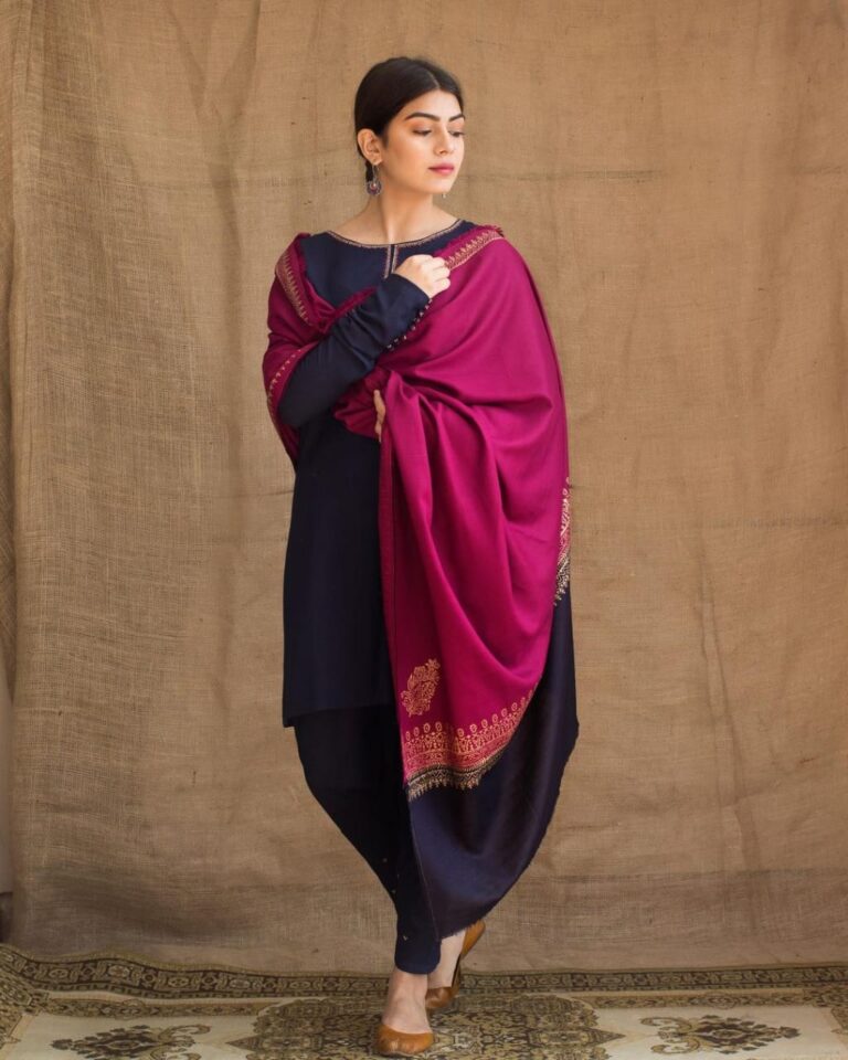 3PC-EMBROIDERED DHANAK-VM105