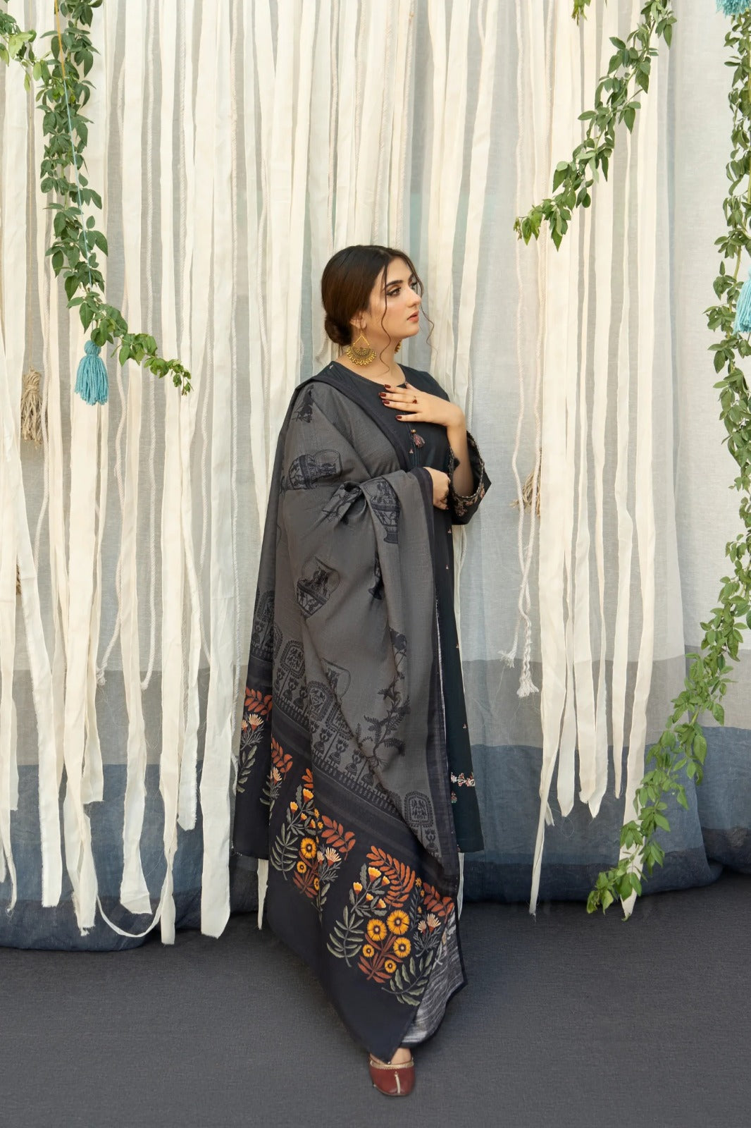 3PC-LAWN EMBROIDERED SUIT-NEHA-VM178