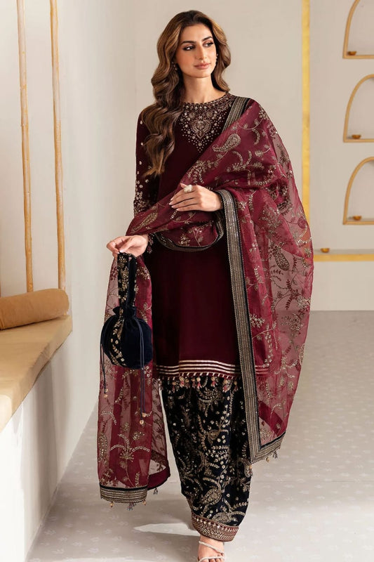 Embroidered Velvet Formal VF-2018-VM373