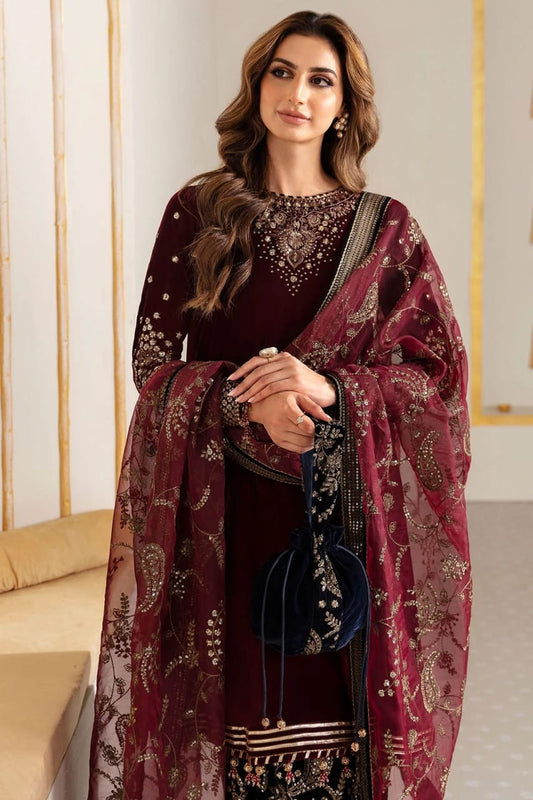 Embroidered Velvet Formal VF-2018-VM373