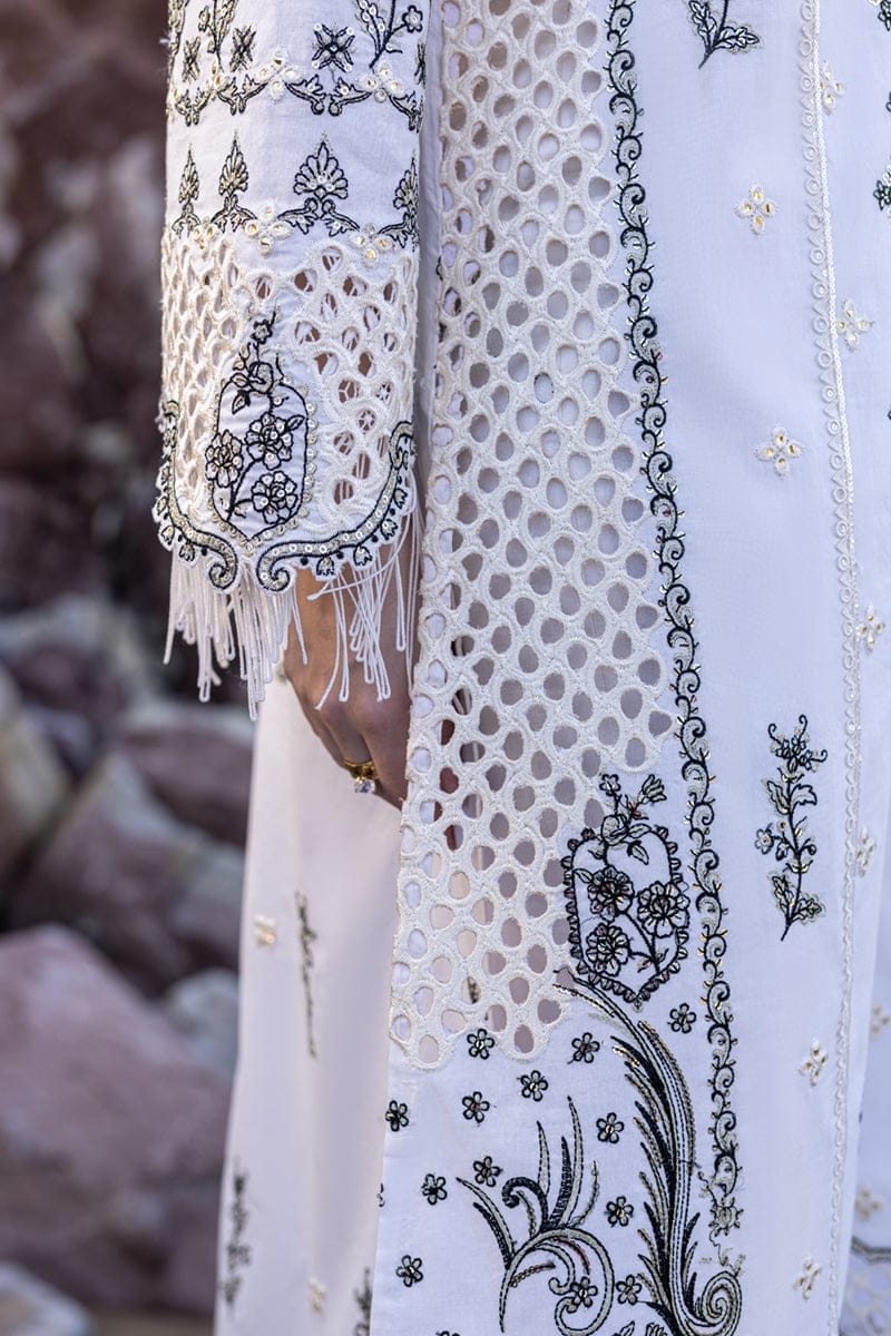 3PC-LAWN EMBROIDERED SUIT-QALAMKAR-VM3172