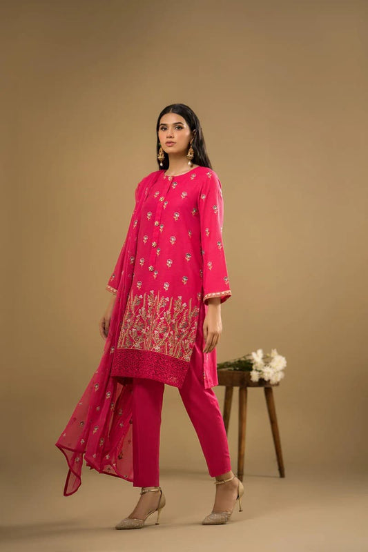 3PC-LAWN EMBROIDERED SUIT-VM3177