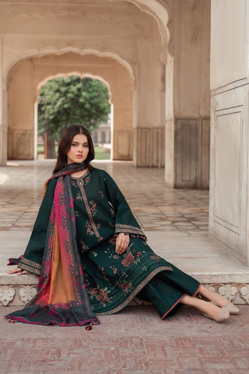 3PC-LAWN EMBROIDERED SUIT-JAZMIN-VM3178