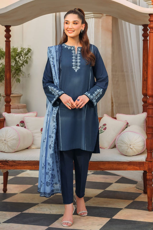 3PC-LAWN EMBROIDERED SUIT-VM3204