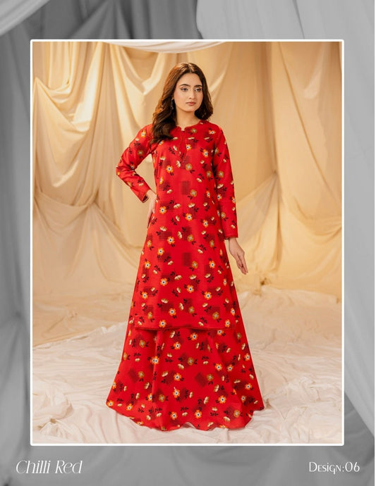 2 PC Lawn unstitched Suit-VM06