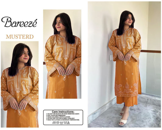 2 Pc Embroidered Lawn Suit (unstitched)-VM11