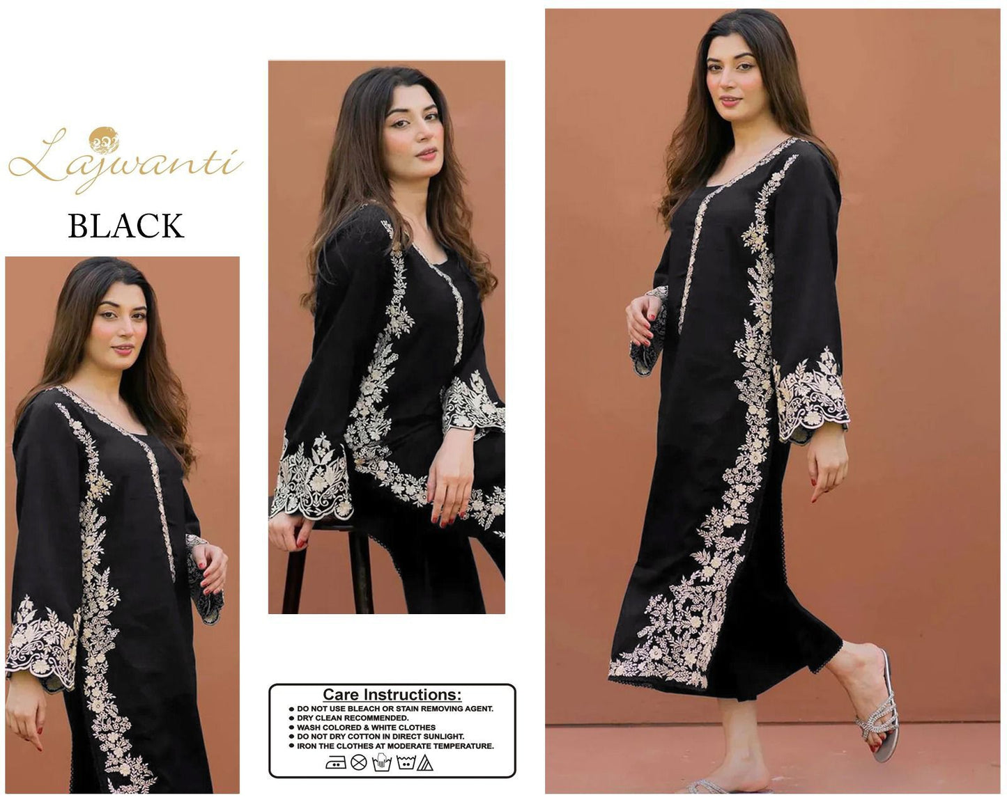 2 Pc Embroidered Lawn Suit (unstitched)-VM12