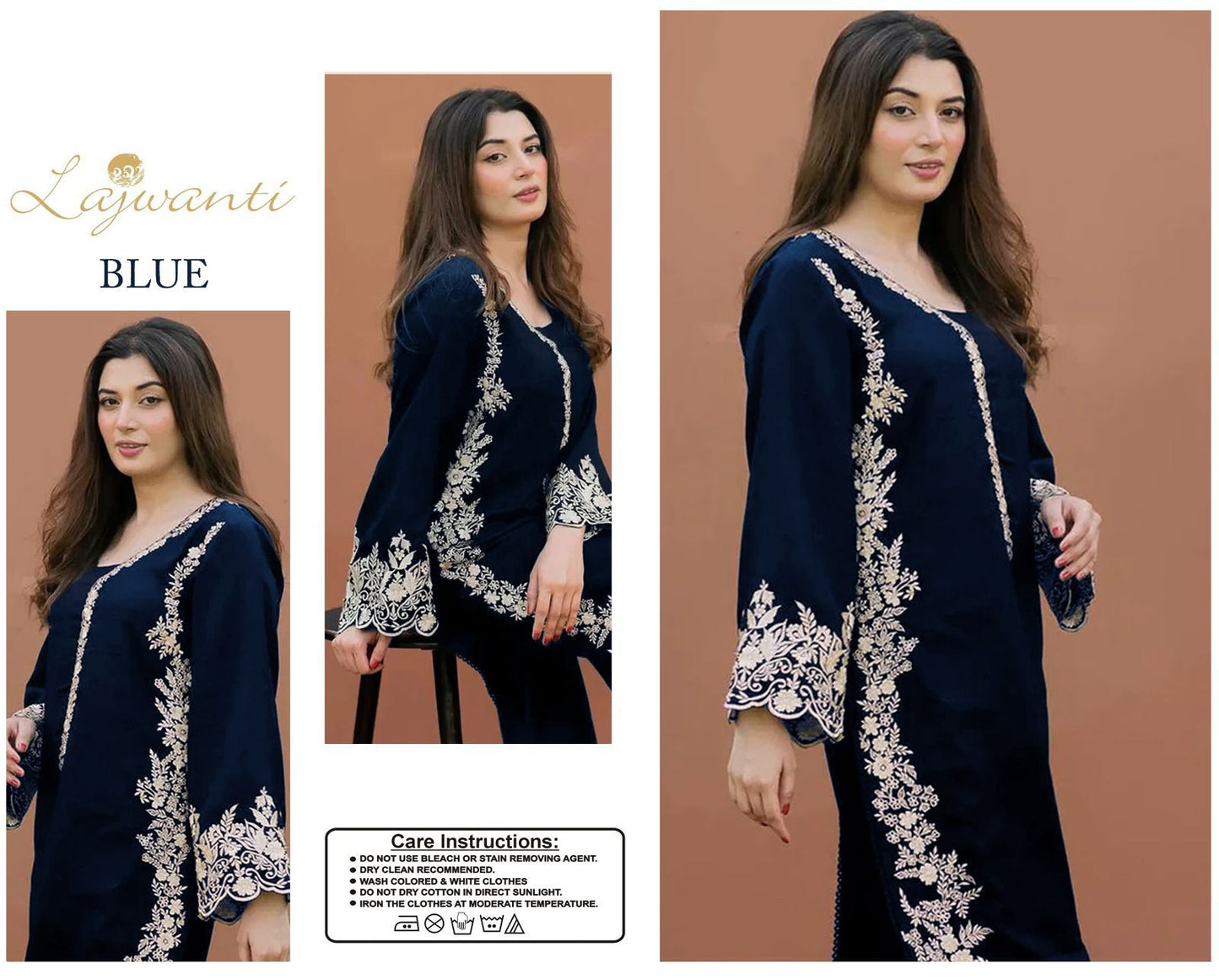 2 Pc Embroidered Lawn Suit (unstitched)-VM12