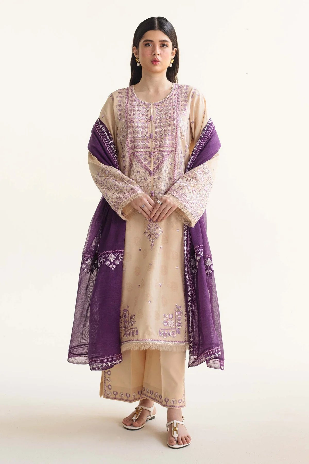 3PC-LAWN EMBROIDERED SUIT-COCO-VM3173