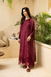 AZURE - 3PC Lawn Embroidered Shirt with Embroidered Chiffon Dupatta (Unstitched)-VM302