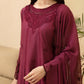 AZURE - 3PC Lawn Embroidered Shirt with Embroidered Chiffon Dupatta (Unstitched)-VM302