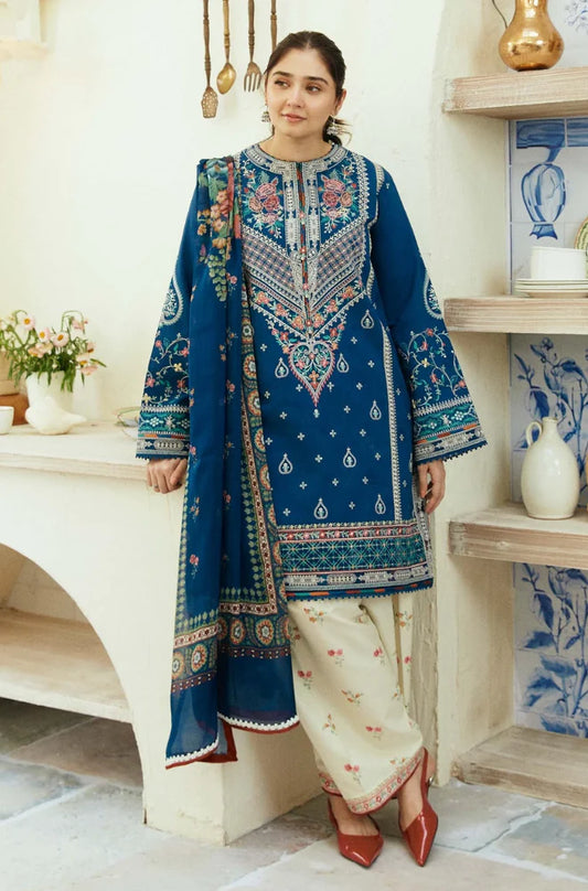 3PC-LAWN EMBROIDERED SUIT-SEHER-D1-VM3150