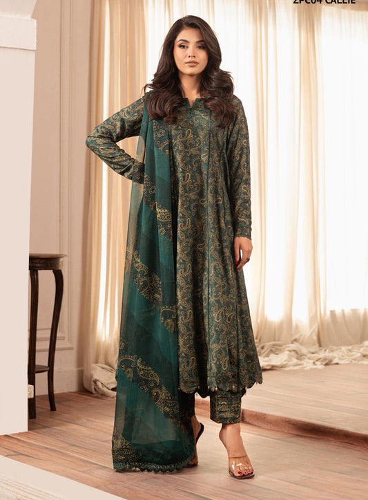 3 Piece Unstitched Printed Lawn Suit | BRQ-2517-B