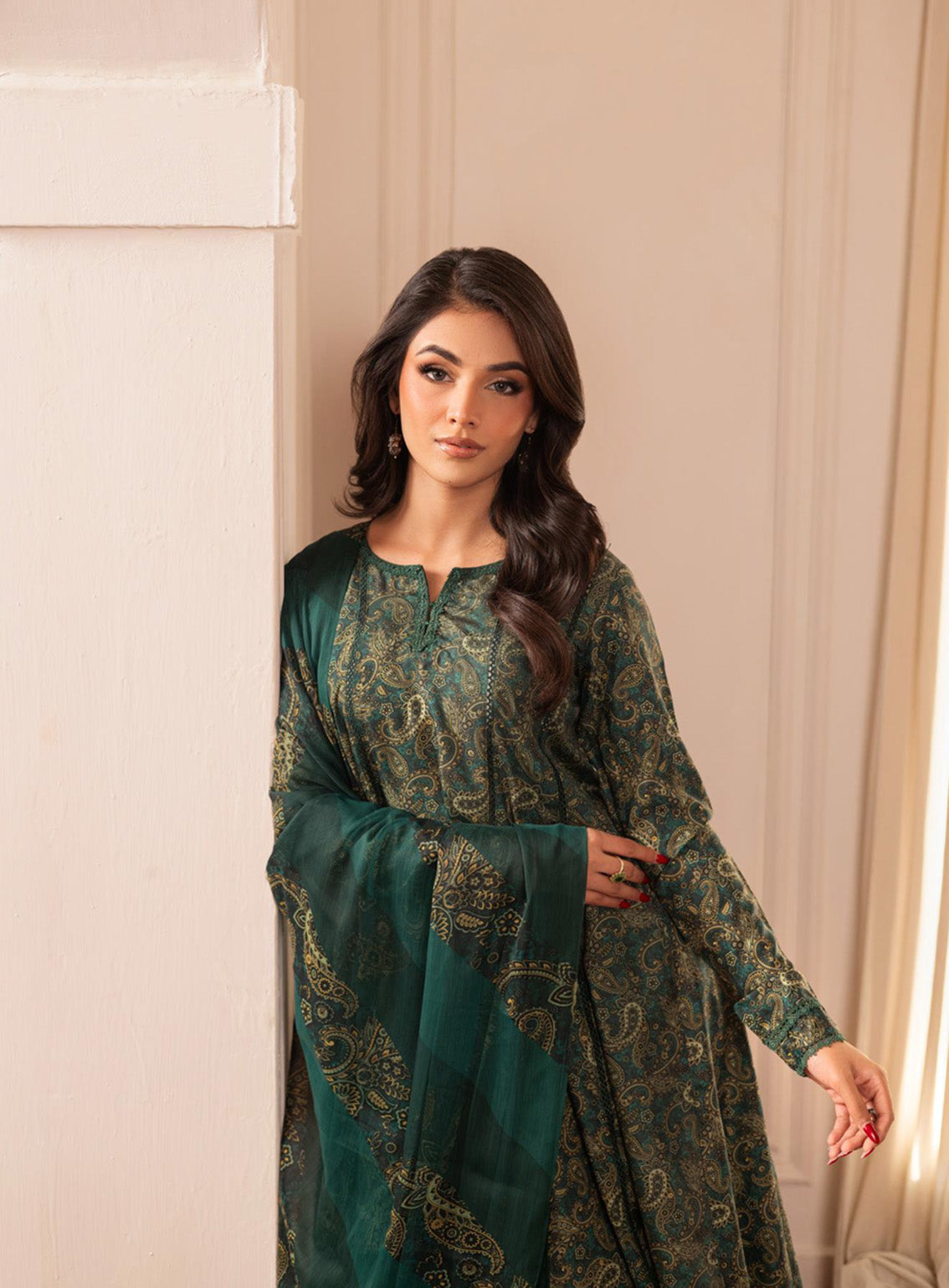 3 Piece Unstitched Printed Lawn Suit | BRQ-2517-B