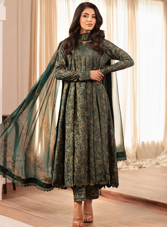 3 Piece Unstitched Printed Lawn Suit | BRQ-2517-B